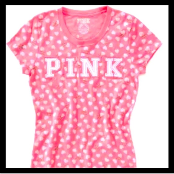 PINK Victoria's Secret Tops - 💗Vs PINK vintage 2007 heart tee💗